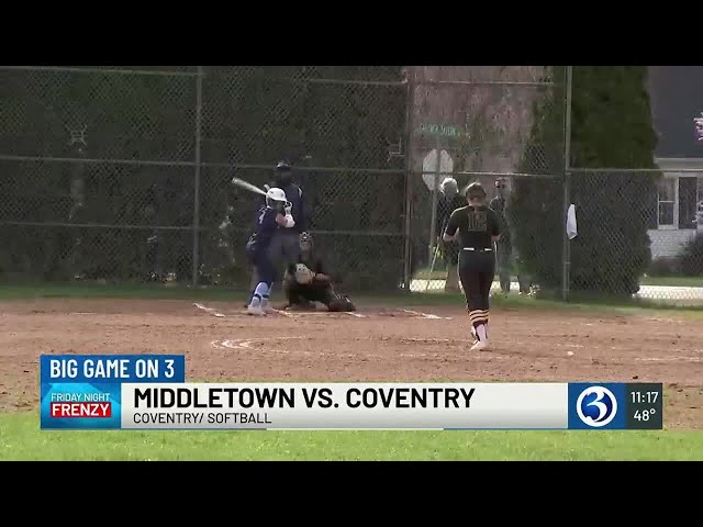 GAME OF THE WEEK: Middletown vs. Coventry softball