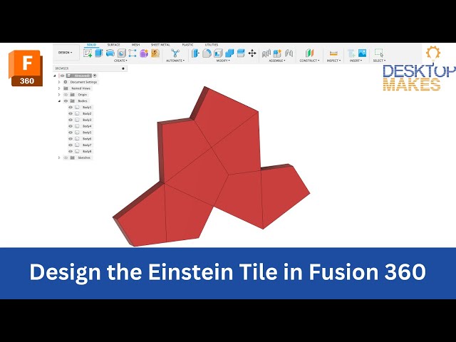 How to Design the Einstein Tile in Fusion 360