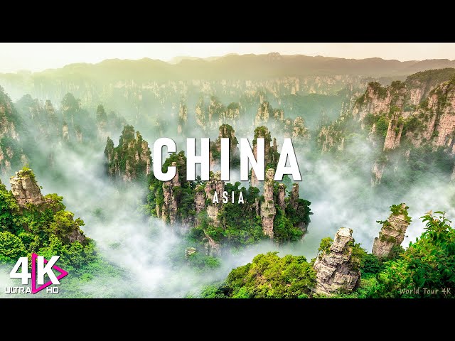 FLYING OVER CHINA (4K Video UHD) - Soothing Piano Music With Beautiful Nature Film For Relaxation