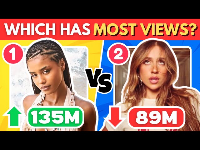 Guess Which Video Has The Most Views on Youtube | Music Quiz 🎶
