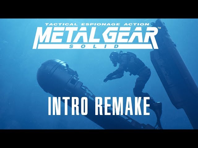 Metal Gear Solid 1998 Intro - Remake 2018 [4K] [UHD]