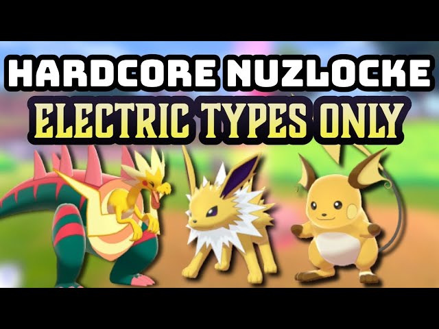 Pokemon Shield Hardcore Nuzlocke - Electric Types Only! (No items, No overleveling)