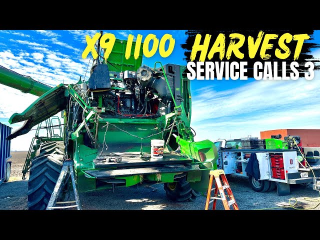 Harvest service calls 3 - John Deere X9 1100 fuel tank replacement