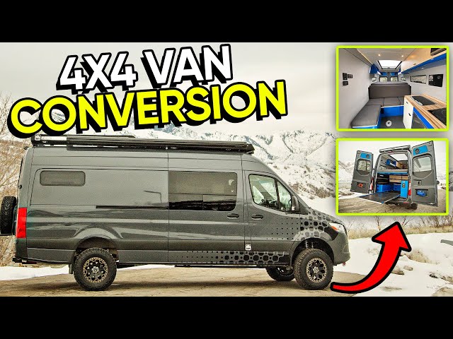 VAN TOUR: Off Highway Van's OFF GRID Sprinter Van Build 🚐 AMAZING Van Conversion for Camper Van Life