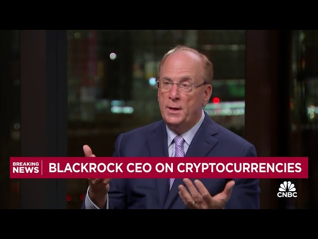 BlackRock CEO Larry Fink: Bitcoin ETF approvals are 'stepping stones' towards tokenization
