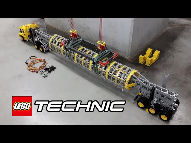 Huge LEGO Technic Heavy Equipment Trucks & Trailers