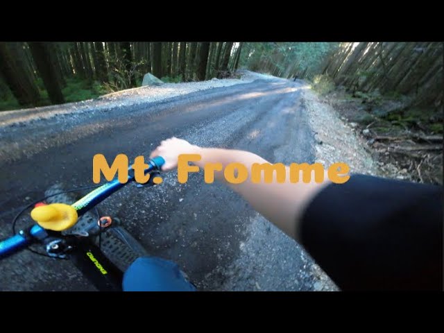 A shorter bike would have been nice // Mt. Fromme, BC // MTB