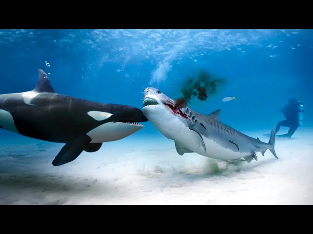 Killer Whales Eating Shark Liver