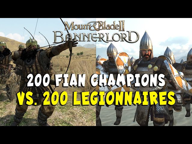200 Fian Champions vs. 200 Legionary in Bannerlord