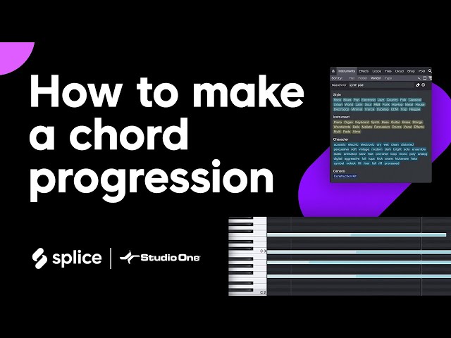 How to make a chord progression in Studio One 5
