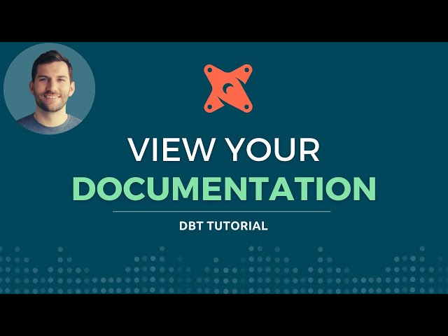 View your dbt documentation as a website