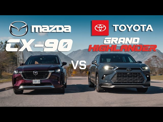 2024 Toyota Grand Highlander Vs Mazda CX-90 // Battle of the BEST 3-Row SUVs