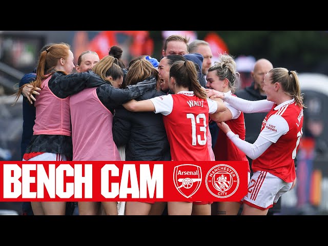 BENCH CAM | Arsenal vs Manchester City (2-1) | All the goals, reactions and celebrations!