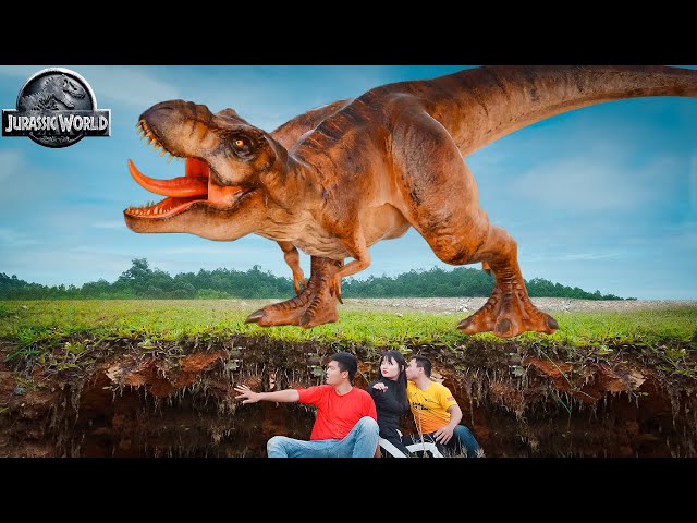 Lost In T-rex Ranch Part 1 | Jurassic World Fan Movie | Dinosaur Video | Ms.Sandy