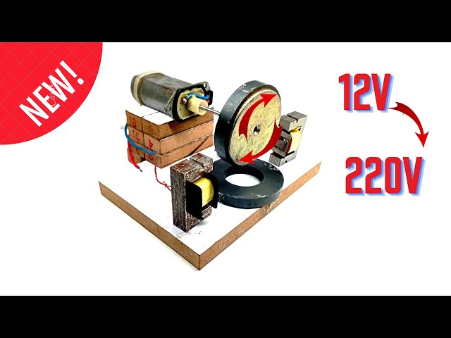 Make a generator at home that converts 12v to 220v 🤯