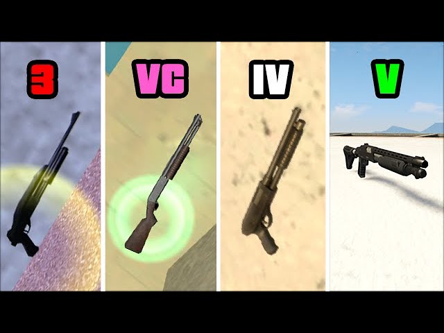 How to get all Pump Shotguns in GTA Games? (All Locations)