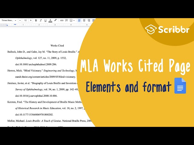MLA Works Cited: References and Formatting | Scribbr 🎓