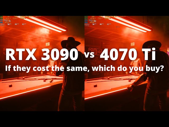 RTX 3090 vs 4070 Ti : The Ultimate Comparison!!!