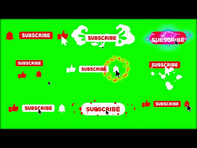 Top 10+ Professional Free Copyright Subscribe Button || Green Screen Subscribe Button