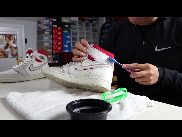 How to Clean Sneakers with Materials at Home! SUPER EASY!!!