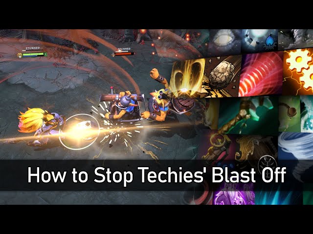 Dota 2 - Abilities & Items which stop Techies' Blast Off