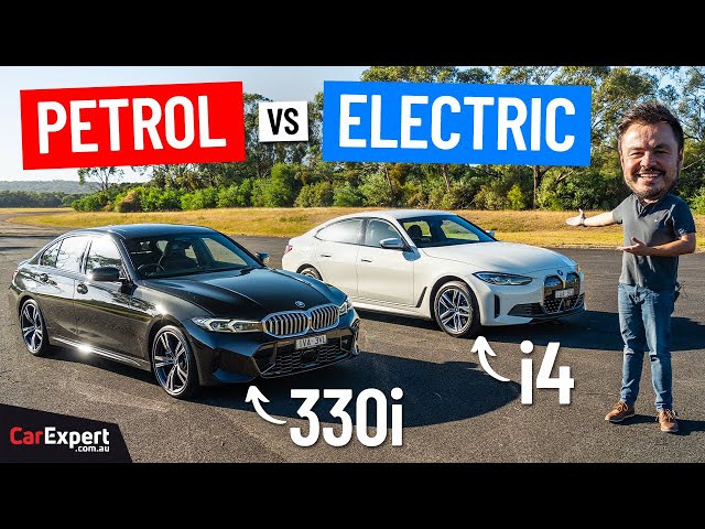 Petrol v electric: Which is better at the same price? BMW 330i v i4