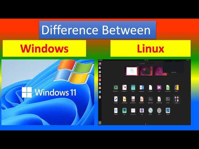 Difference Between  Linux and  Windows