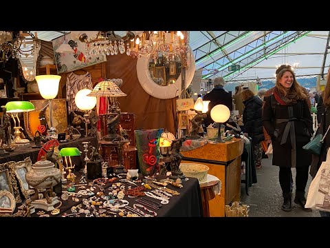 [4K] Flea Market Walking Tour - West Germany Walk - Flea Market Sounds to Relax