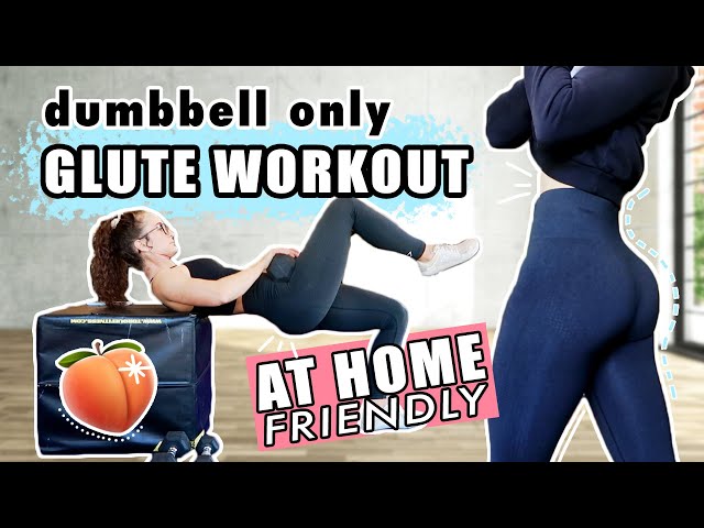 Dumbbell Only GLUTE FOCUSED Lower Body Workout | AT HOME FRIENDLY