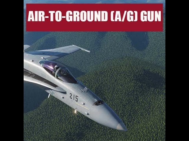 DCS: F/A-18C Hornet Air-to-Ground Gun Training Lesson Recording