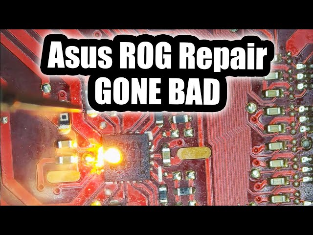 Chip blew up during repair. Asus ROG Zephyrus GU502 Gaming Laptop No power