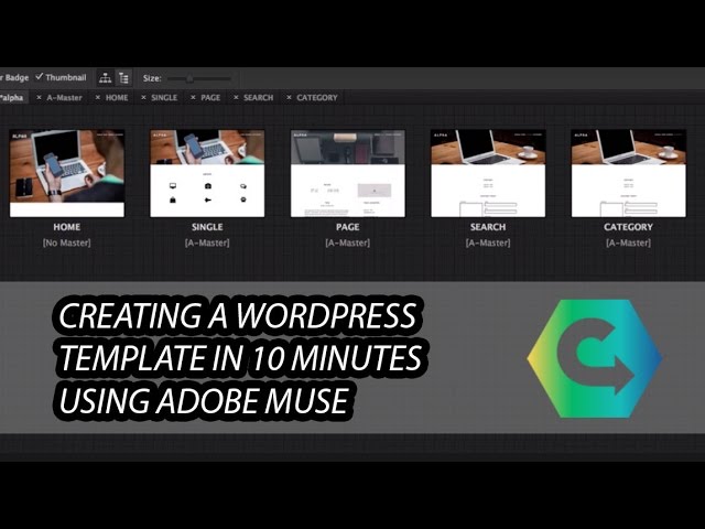 Creating a Wordpress Template in Adobe Muse in 10 minutes