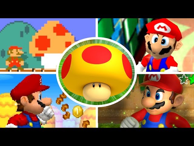 Evolution of Mega Mushrooms in Mario Games (2000-2017)