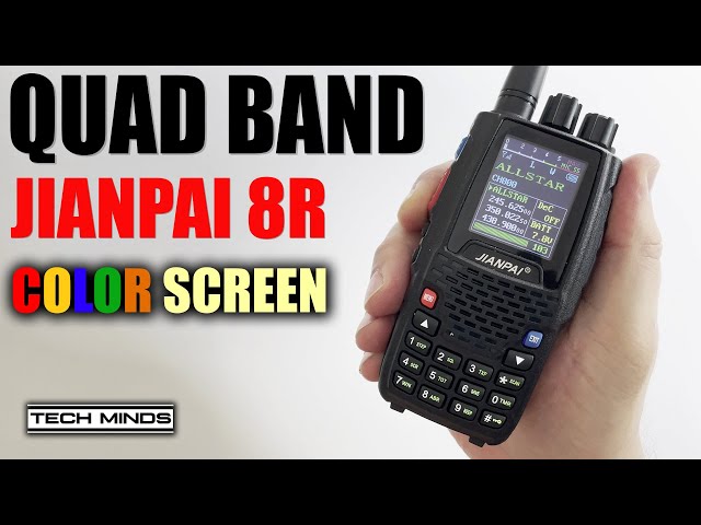 JIANPAI 8R Four Band LED Color Screen VHF/UHF Handheld Radio