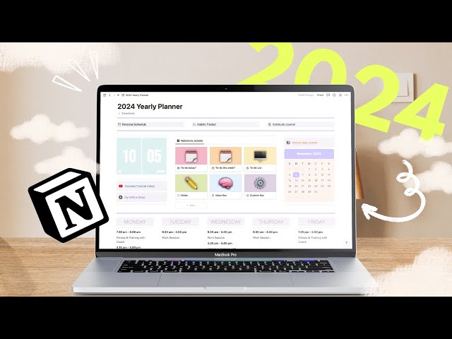 Free Notion Template | Start using Notion for 2024 with this easy planner