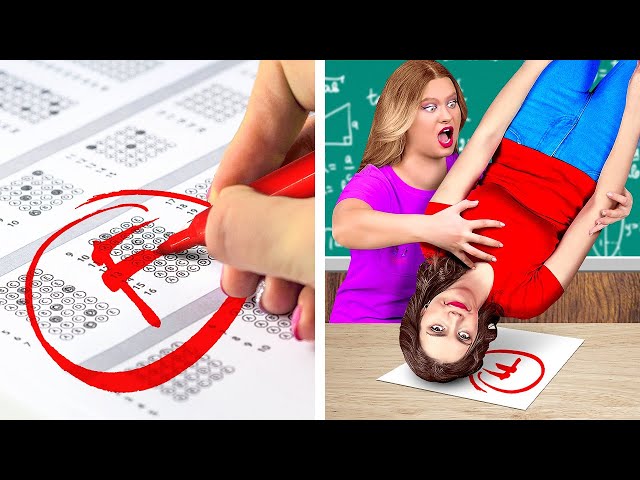 20+ Funny Situations In School || If School Supplies Were People || Crazy Cheating Tricks And Hacks