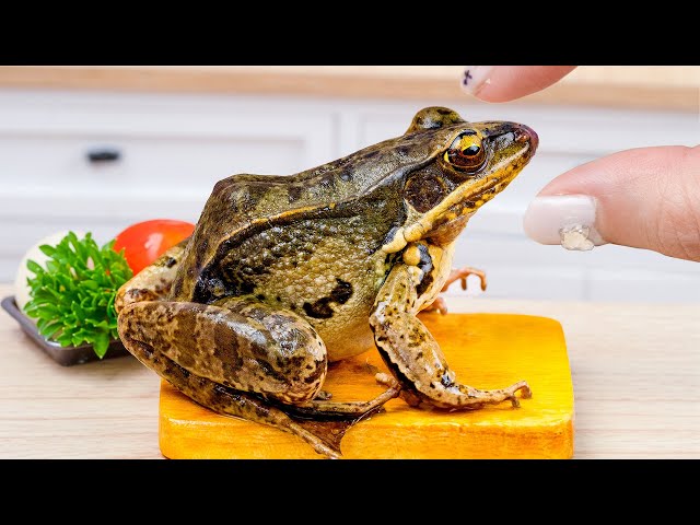 Yummy Miniature Braised frog with garlic | Best of Mini Food By  Yummy Bakery Cooking