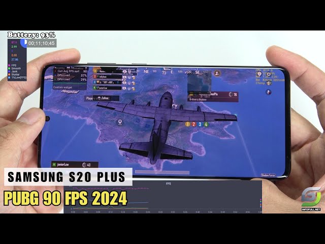 Samsung Galaxy S20 Plus test game PUBG Mobile 90 FPS 2024 |  Snapdragon 865