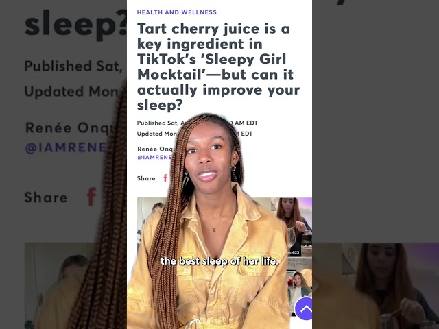 Can the "Sleepy Girl Mocktail" actually improve your sleep? #Shorts