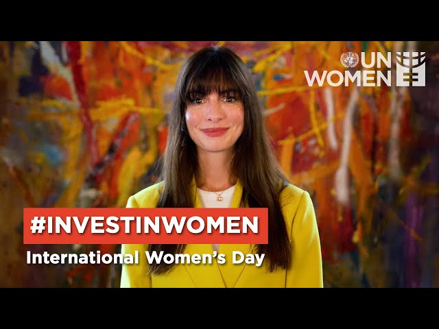 Anne Hathaway's call to action on #IWD2024