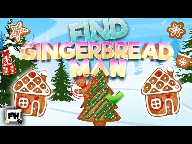Can You Find The Gingerbread Man? Christmas Brain Break