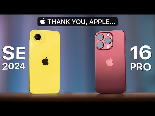 iPhone 16 Pro vs. iPhone SE 2024 — Ultimate Comparison
