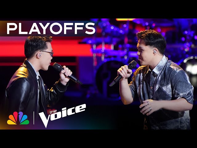 Twins Justin & Jeremy Garcia Are PITCH-PERFECT Covering "Castle on the Hill" | Voice Playoffs | NBC