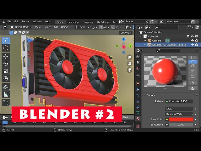 Blender Materials & Rendering Introduction: How to create stills and animations