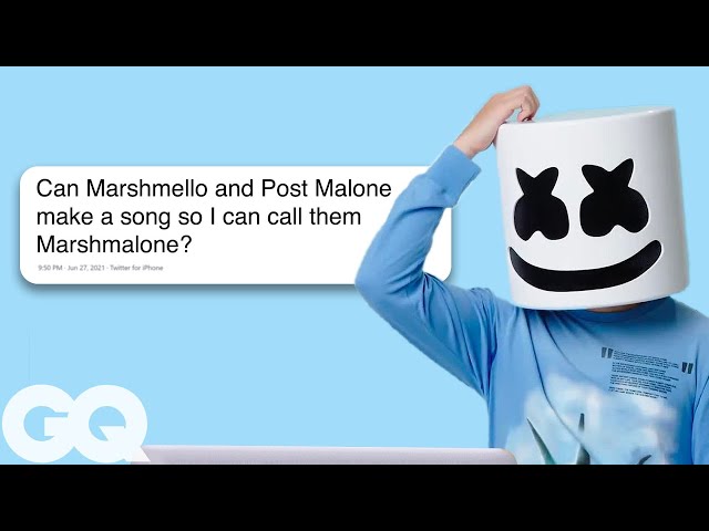 Marshmello Replies to Fans on the Internet | Actually Me | GQ