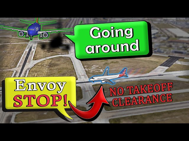 CLOSE CALL | Envoy Begins Takeoff WITHOUT CLEARANCE | "Stop! Stop!"