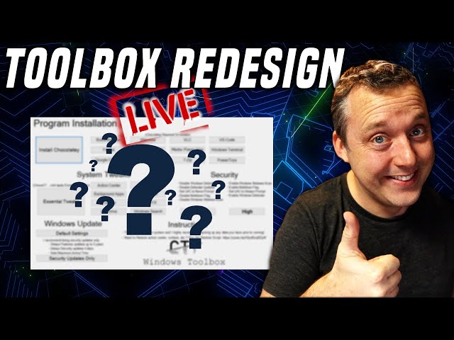 🔴 Live -  Redesigning the Windows Toolbox