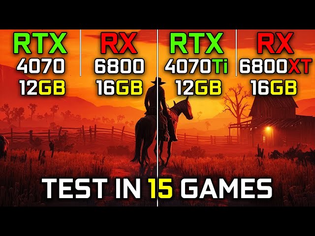 RTX 4070 vs RX 6800 vs RTX 4070 Ti vs RX 6800 XT | Test in 15 Games at 1440p |Which One Is Better? 🤔