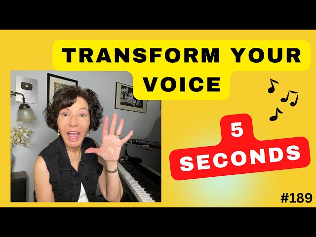 NO JOKE!  Get a Richer, Fuller Singing Tone in 5 SECONDS!  With Good Technique!