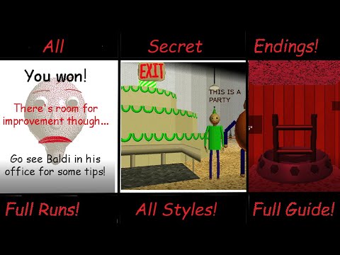 (Guide) Baldi's Basics Classic Remastered: All Secret Endings | Tips, Route, and Post Null Endings